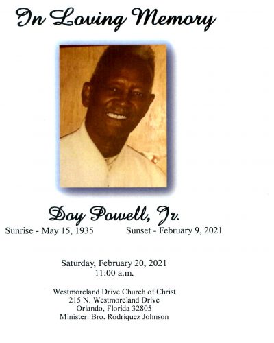 Mr. Doy Powell