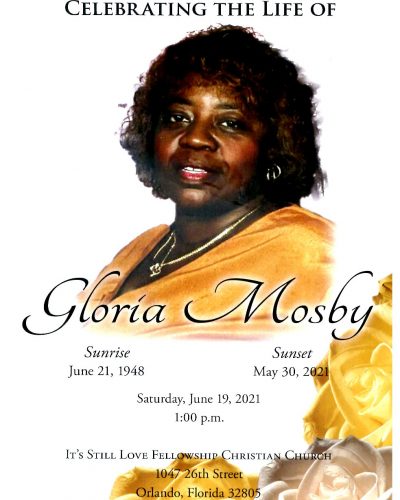 Mrs. Gloria Mosby