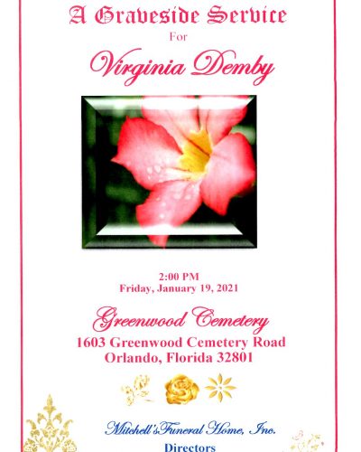 Mrs. Virginia J. Demby