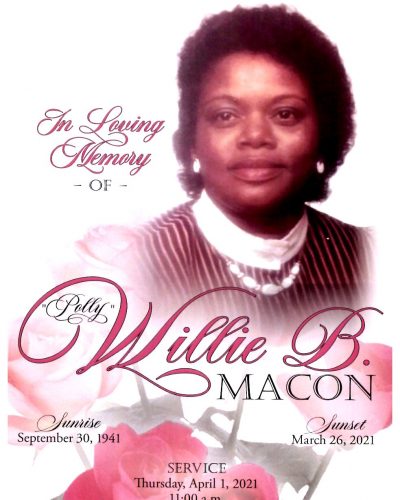 Mrs. Willie B. Polly Macon